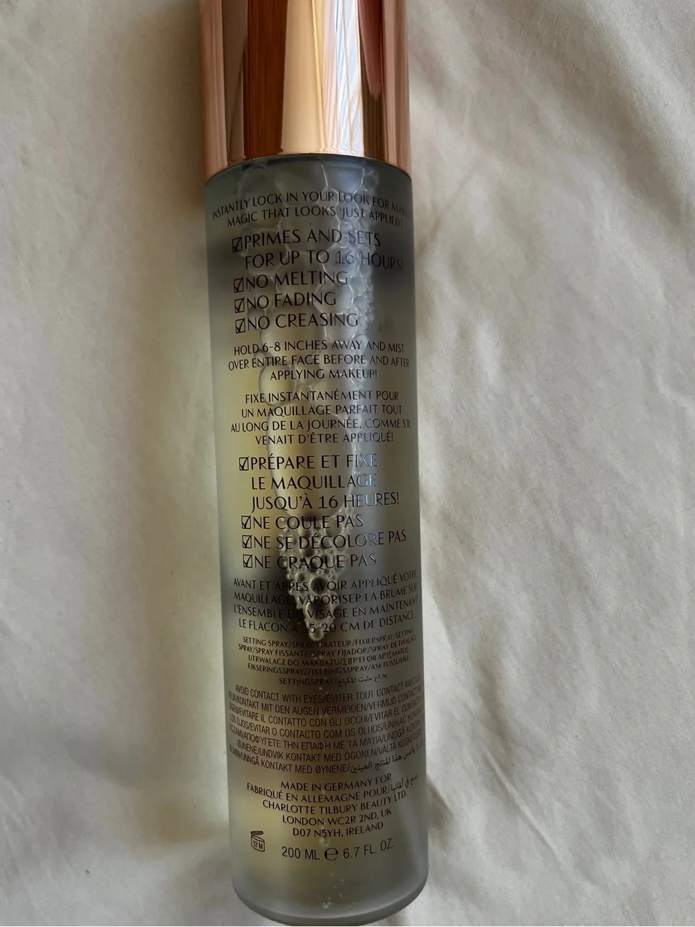 Charlotte Tilbury Airbrush Flawless Setting Spray 6.7 oz NEW